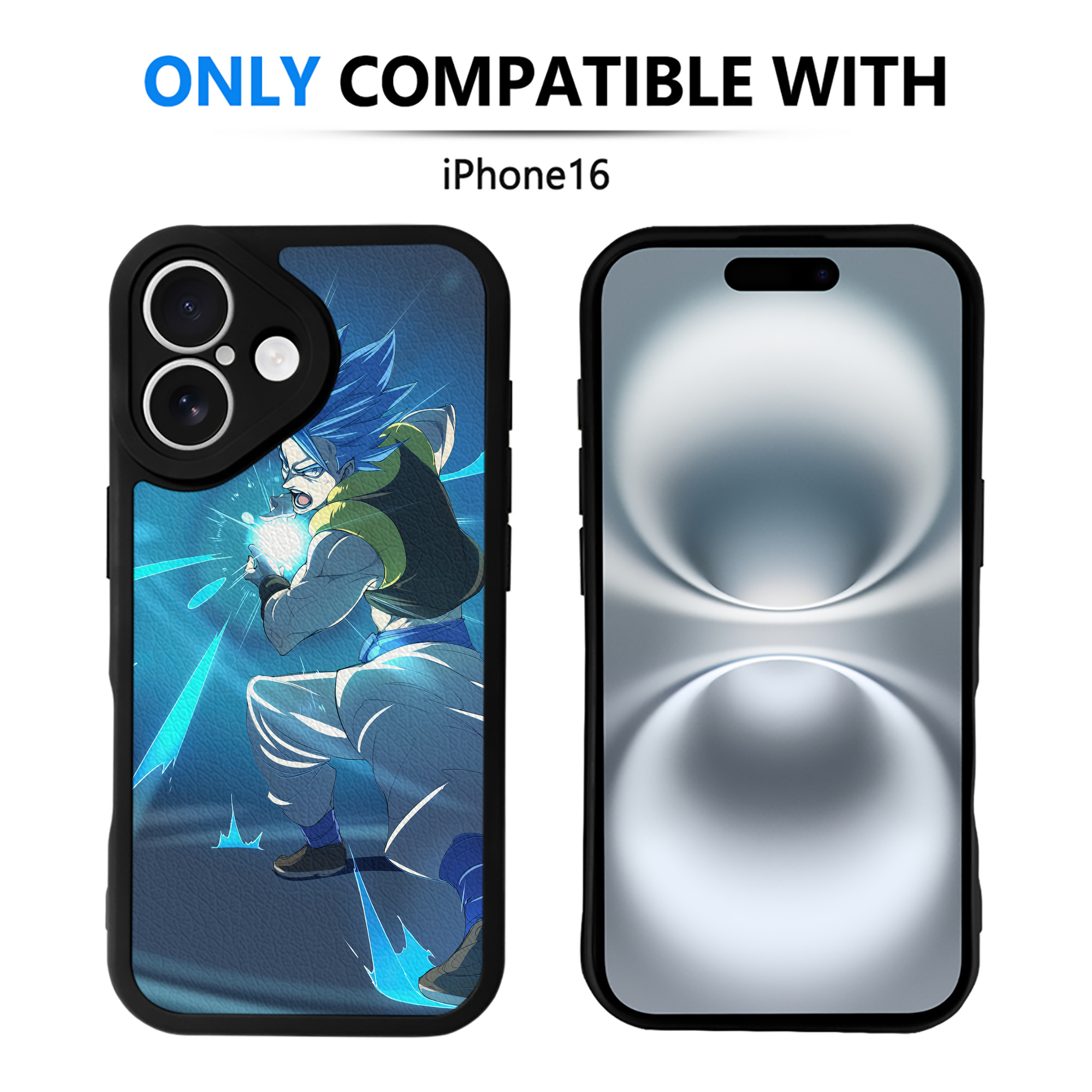 （画像用） ドラゴンボール DRAGON BALL 【iPhone 16シリーズ対応】シリコンスマホケース（レザー調） 材質：シリコン